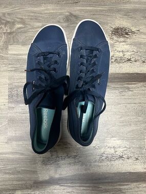 Reebok Women’s Navy Low-Top Lace-Up Sneakers